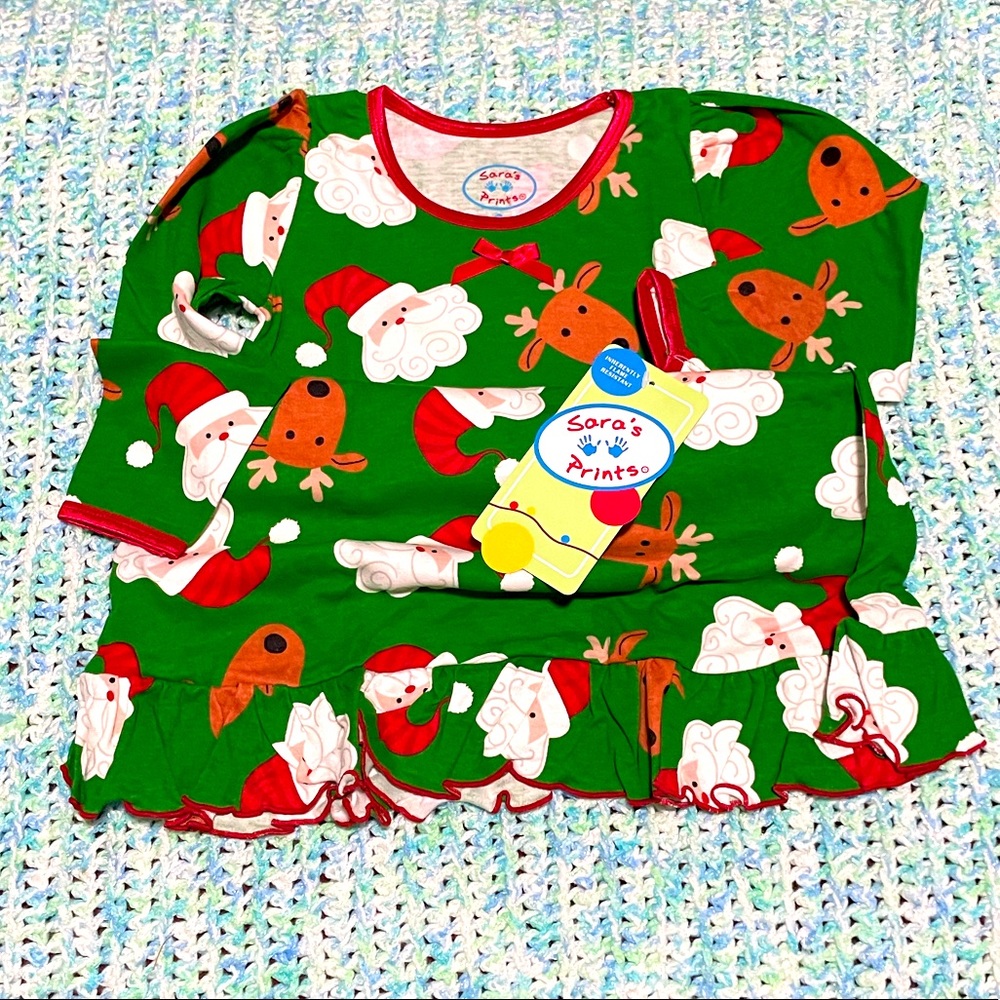 NWT! Christmas Pajamas Dress by Sarah’s Prints